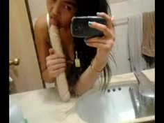 Asian Teen Dildo Selfie Fuck
